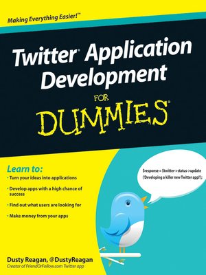 cover image of Twitter Application Development For Dummies